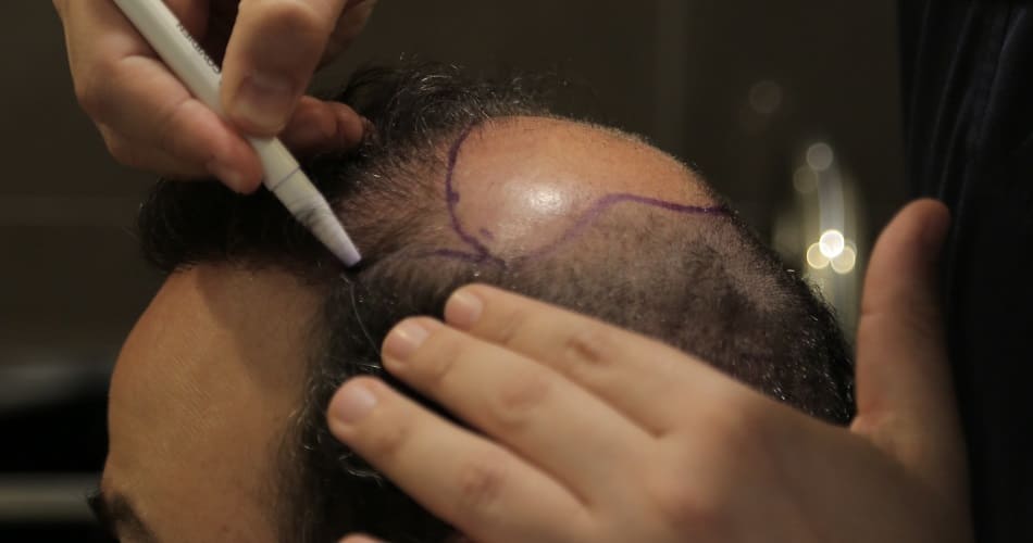 Haartransplantation mit Laser